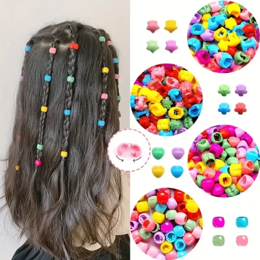 100 pinzas de pelo pequeñas de colores para niña