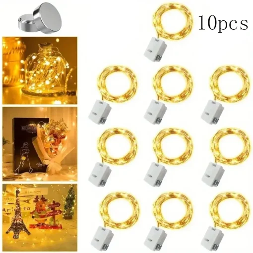 10pcs Luce LED Atmosfera Colorate Esterne Natalizie