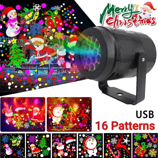 16 proyector LED Navidad lámpara Decoración