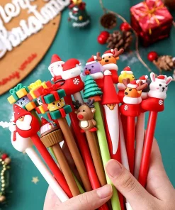 20 bolígrafos de gel navideños Kawaii