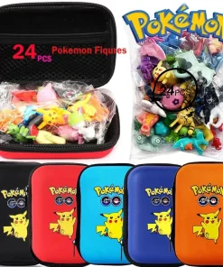 24 Figuras Pokémon (2-3 cm), no repetitivas