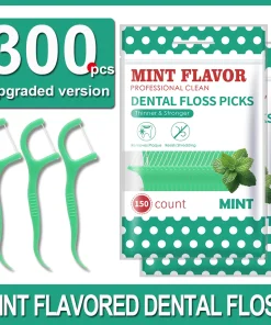 300 uds. Hilo dental para adultos menta