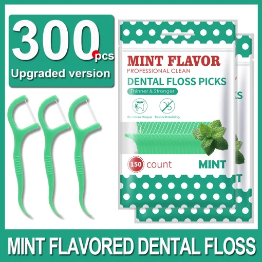 300 uds. Hilo dental para adultos menta