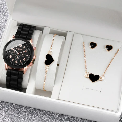 4 Relojes Mujer Moda Silicona