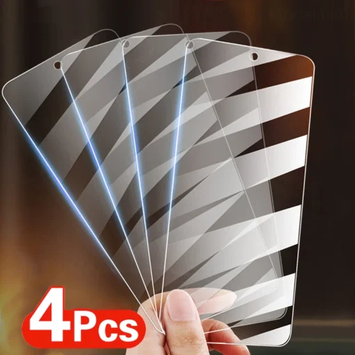 4Pcs Cristal Templado Xiaomi Redmi