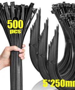 500100 piezas ataduras de cables de nailon