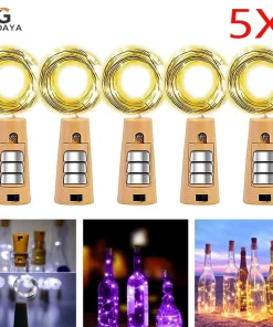 5pcs Tira LED Botellas Vino Guirnalda