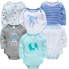 6 PCS Bebe Ropa Mono Niño Niña 0-12 meses