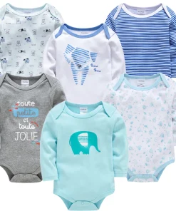 6 PCS Bebe Ropa Mono Niño Niña 0-12 meses