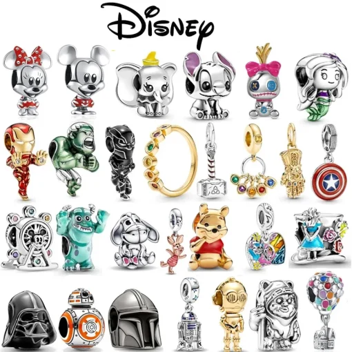 925 Plata Disney Cuentas