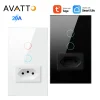 AVATTO WiFiZigbee-Interruptor de pared inteligente 20A