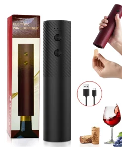 Abridor de botellas eléctrico para vino tinto