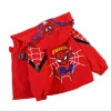 Abrigo fino Spiderman Primavera Otoño Az Rojo Az Azul