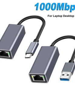 Adaptador Ethernet USB Tipo C 1000Mbps