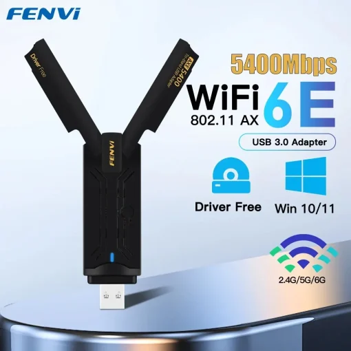 Adaptador FENVI AX5400 WiFi 6E USB