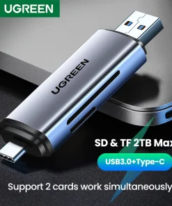 Adaptador Lector Tarjeta Memoria UGREEN SD MicroSD