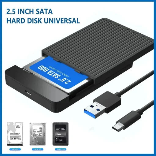 Adaptador SATA a USB 3.13.0 para carcasa HDDSSD de 2,5''