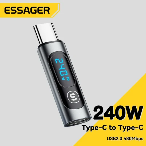 Adaptador USB C Essager 240W Tipo C a USB C