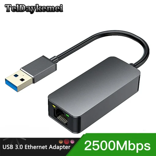 Adaptador USB C Ethernet a RJ45 2.5G