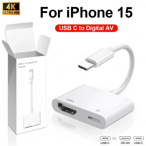 Adaptador USB C a HDMI para iPhone 15 Pro