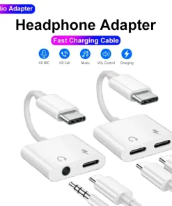 Adaptador de audio USB C a jack de 3,5