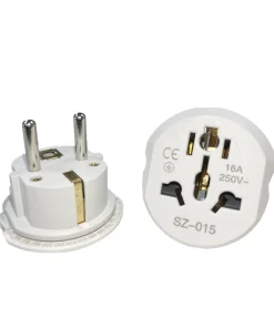 Adaptador de viaje de enchufe UE de 16 A y 250 V para Corea