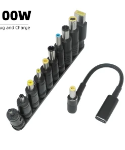 Adaptador universal para portátil 100W Type C