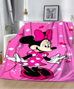 Adorable Manta de Mickey y Minnie para sofá