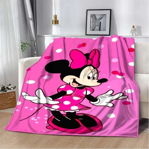 Adorable Manta de Mickey y Minnie para sofá