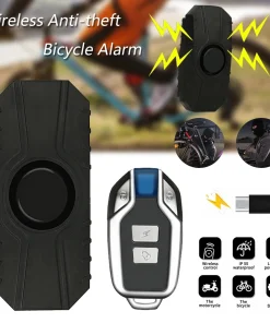 Alarma de bici impermeable recargable USB Seguridad