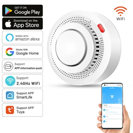 Alarma de incendio WiFi de Tuya