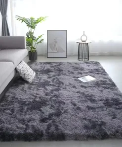 Alfombras VIKAMA de lana de seda para habitación infantil, salón, dormitorio, teñidas anudadas, antideslizantes, lavables a máquina