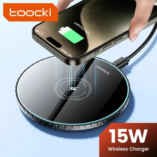 Almohadilla de cargador inalámbrico Toocki de 15 W