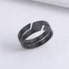 Anillo de acero inoxidable Skyrim para hombre y mujer