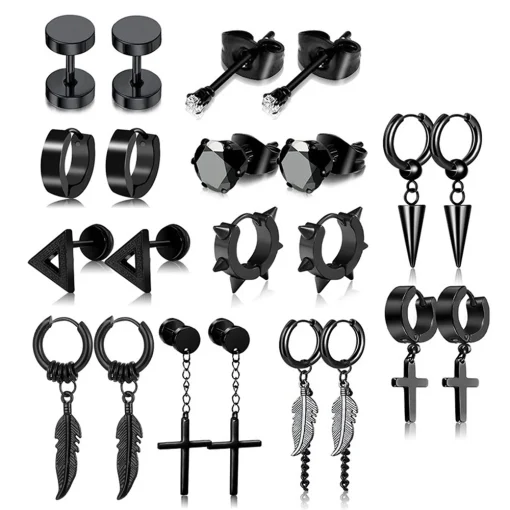 Aretes para Hombre 11pjuego