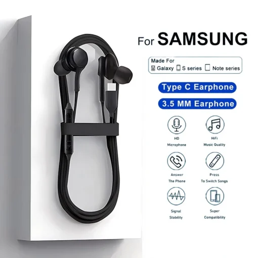 Auriculares originales tipo C con cable para Samsung