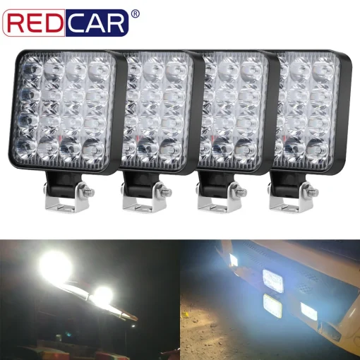 Barra Luz LED 48W 12V 24V para Carretera