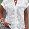 Blusa Encaje Blanco Top Recortado