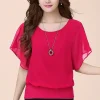 Blusa gasa mujer top color liso