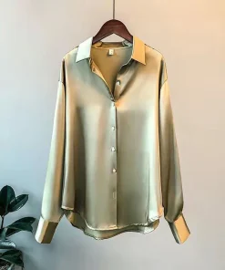 Blusas y camisas de verano, top informal de mujer, coreano de otoño invierno de manga larga, elegancia con botones, dulce informal, camisas nuevas de oficina