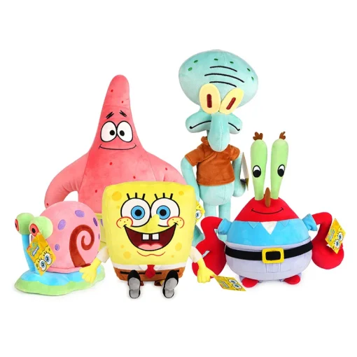 Bob Esponja Patricio Calamardo Cangrejo Gary Peluche