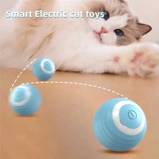 Bola interactiva para gatos, autodesplazable