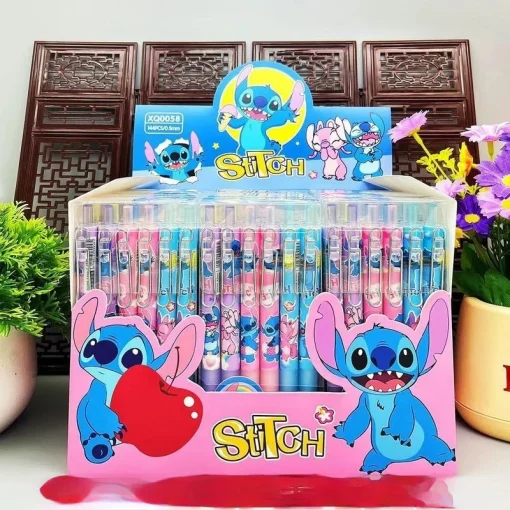 Bolígrafos de gel Disney Stitch de 12 piezas