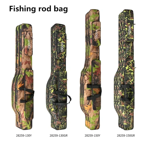 Bolsa de pesca plegable de gran capacidad de 2 capas, 1,31,5 m