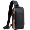 Bolso multifunción antirrobo USB bandolera hombre