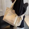 Bolso tote de gran capacidad para estudiantes de clase de bolso de hombro de moda para mujer