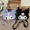 Bolsos bandolera de felpa Sanrio Cinnamoroll Melody Kuromi