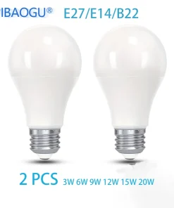 Bombilla LED 2PCS E27E14B22