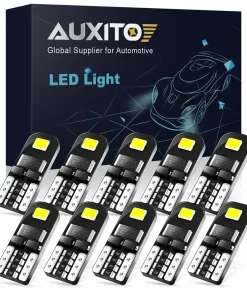 Bombilla LED Canbus AUXITO 10 piezas W5W T10