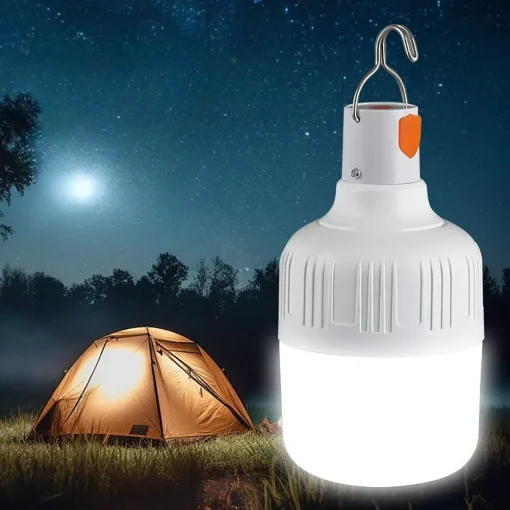 Bombilla LED nocturna impermeable y recargable